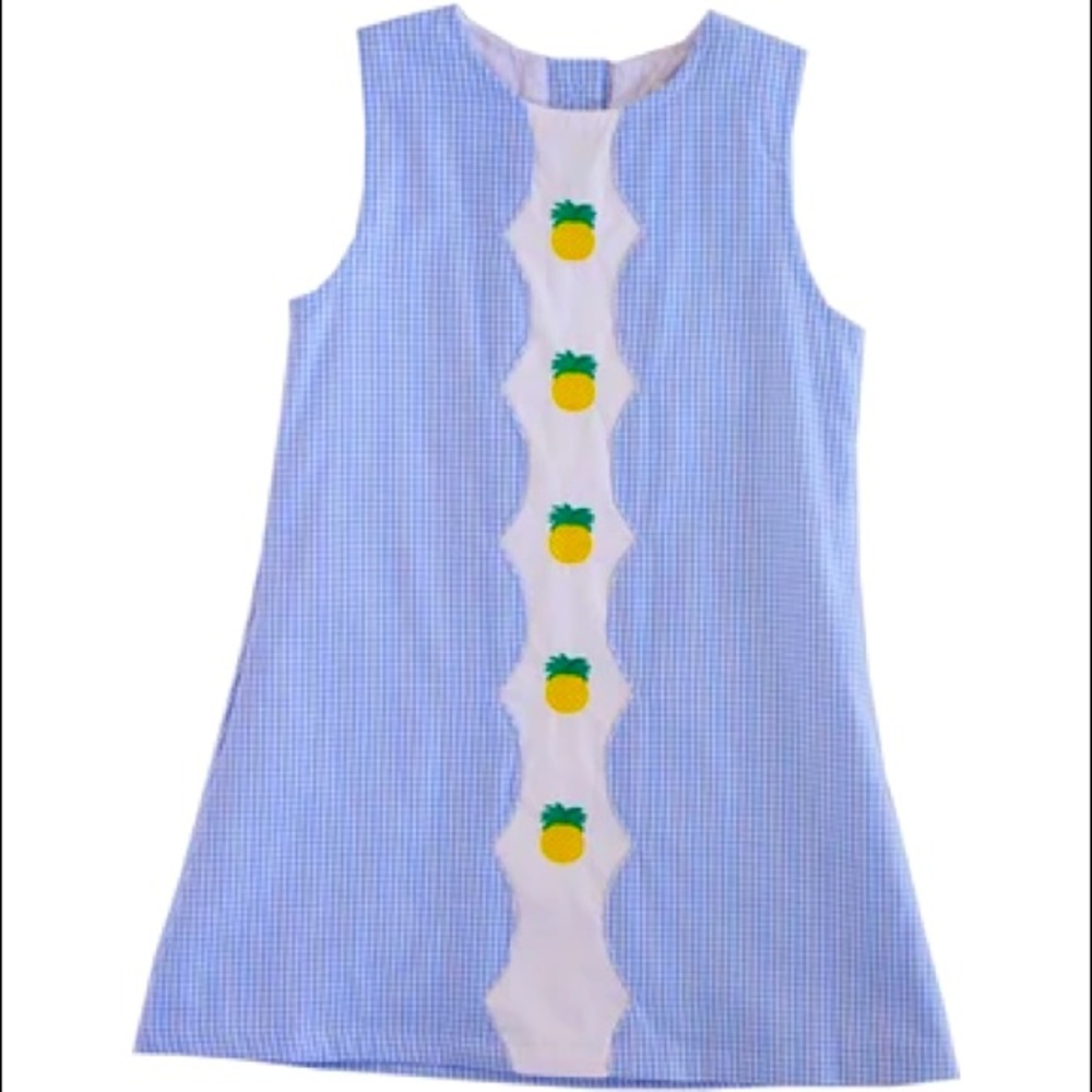 Pineapple gingham dress